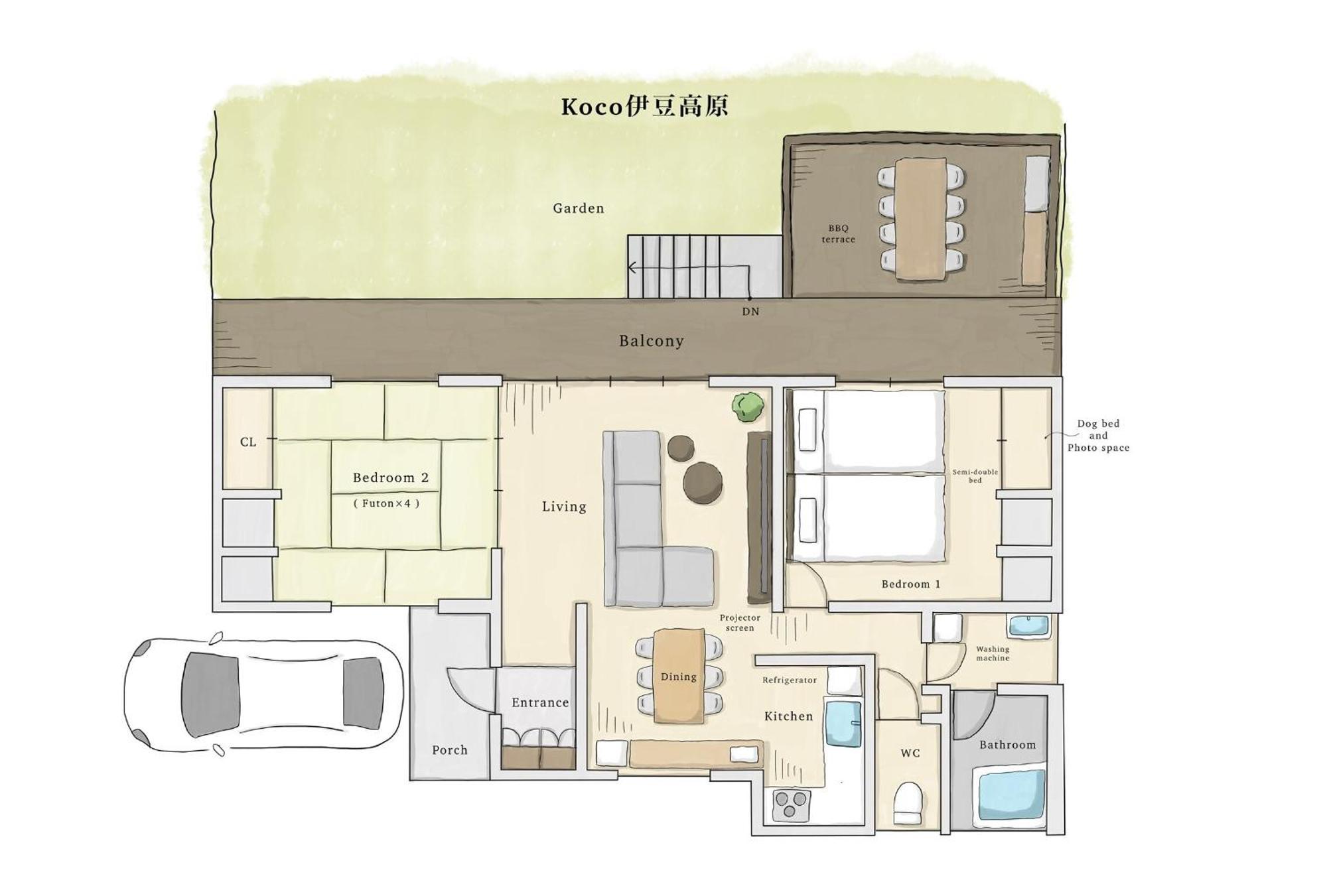 Koco伊豆高原 Villa Ito  Exteriör bild